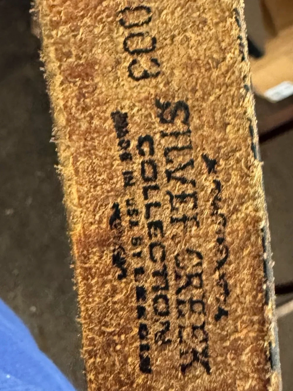 Silver Creek Western Leather Belt and Buckle